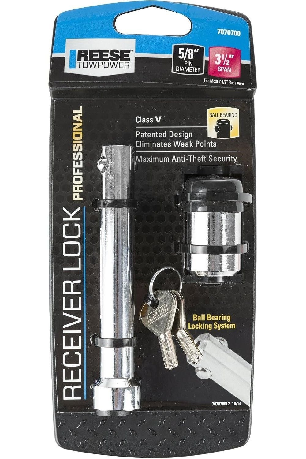 Reese 5/8 Inch Chrome Trailer Hitch Lock, large image number 4