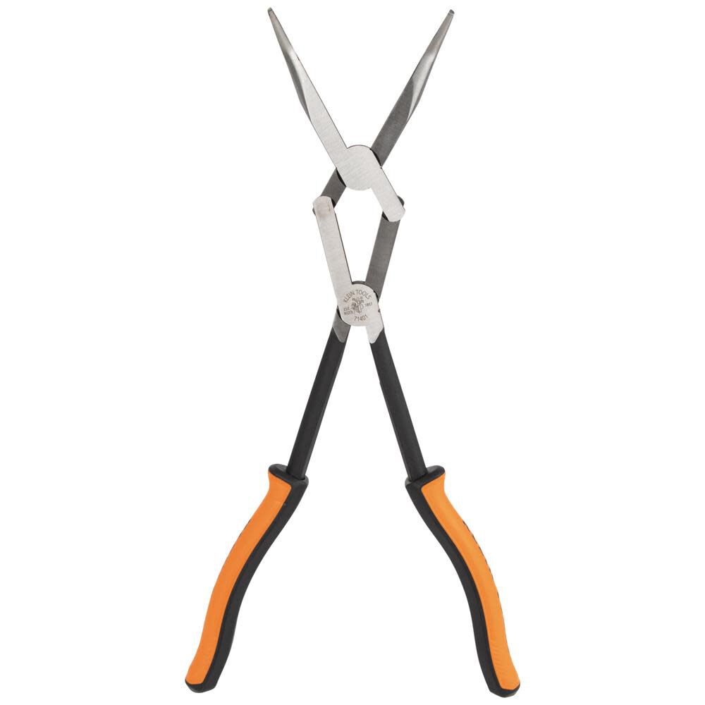Klein Tools Long Reach Needle Nose Pliers, Bent Nose, 13-Inch, large image number 4