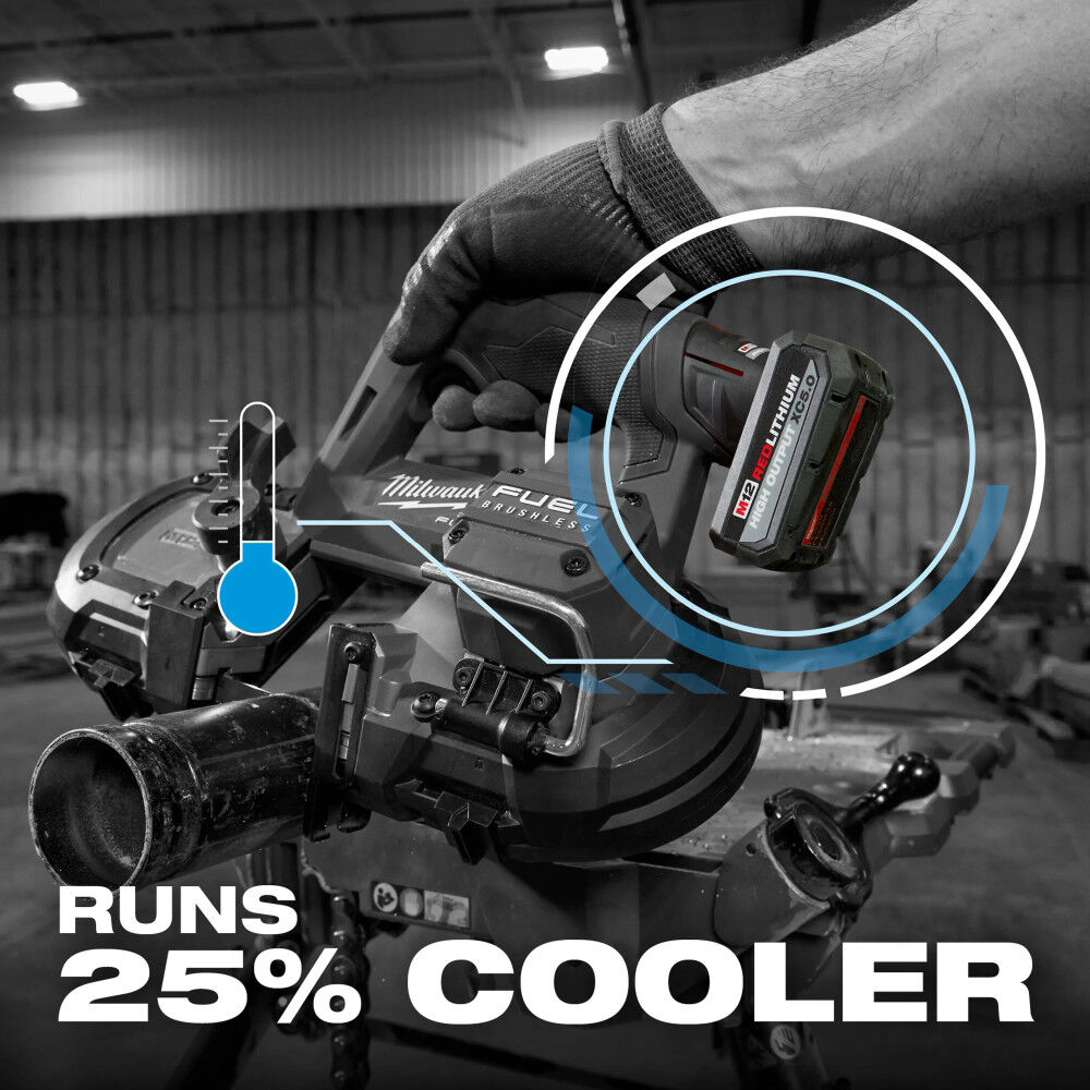 Milwaukee M12 FUEL 1/4 Inch Die Grinder Kit and M12 REDLITHIUM XC 12V 5Ah Lithium Ion Power Tool Battery Pack Bundle, large image number 18