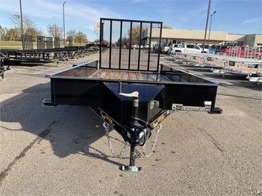 Doolittle Trailer Mfg Steel Sided Open Utility Trailer 14'x77in Tandem Axle HD Pro Toolbox, large image number 1