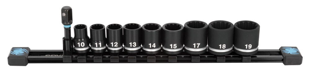 Spyder 3/8 Inch Drive Metric Impact Socket Set with Adapter, 10 Pieces, large image number 8