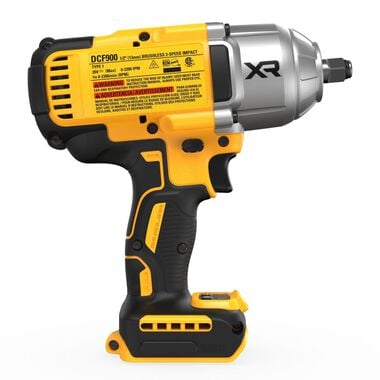 DEWALT 20V MAX XR 1/2in Impact Wrench with Hog Ring Anvil (Bare Tool), large image number 3