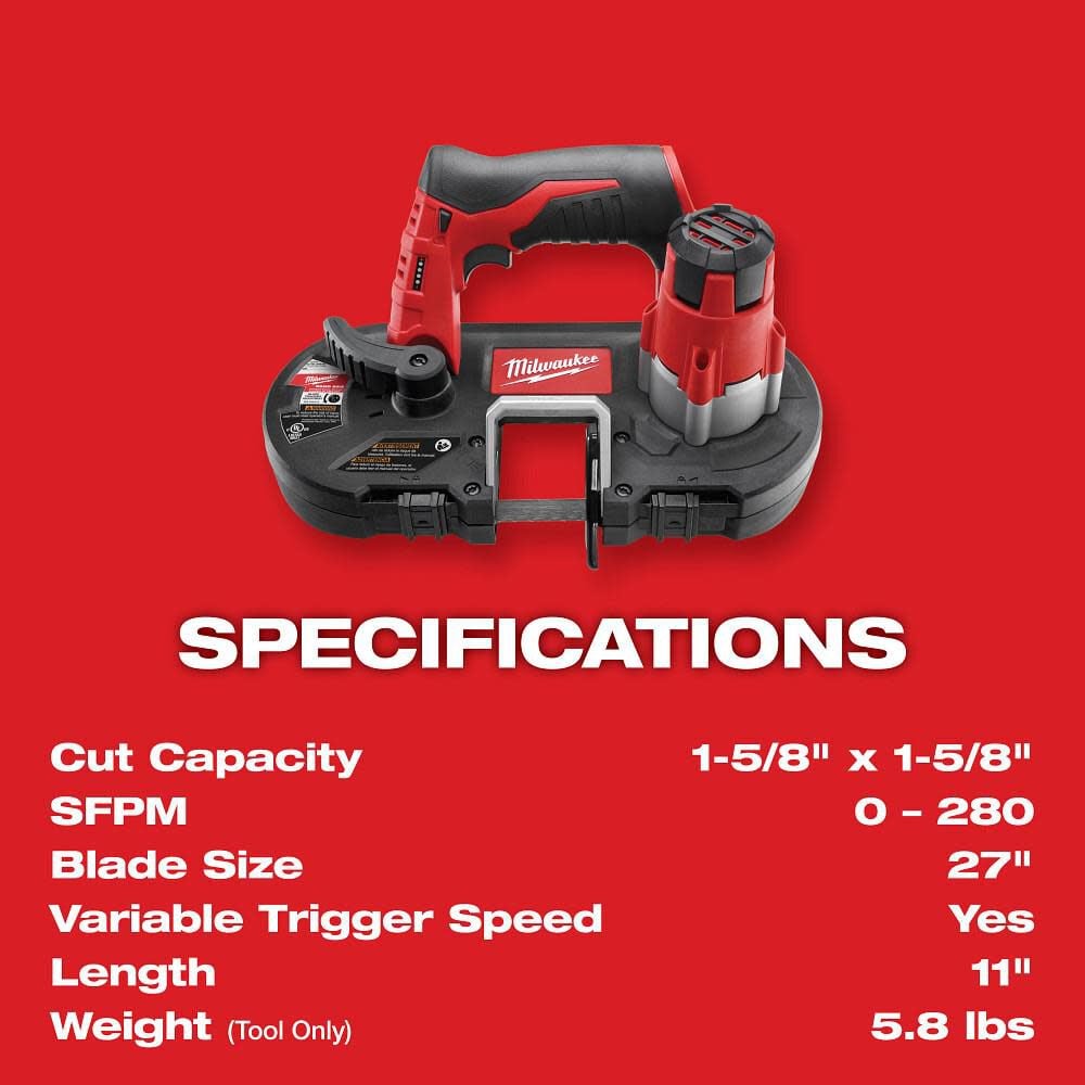 Milwaukee M12 Sub Compact Band Saw Bare Tool 2429 20 Simolary simolary.com 7