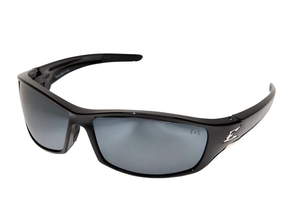 Edge Reclus Safety Glasses Black Frame Silver Mirror Lens – SR117