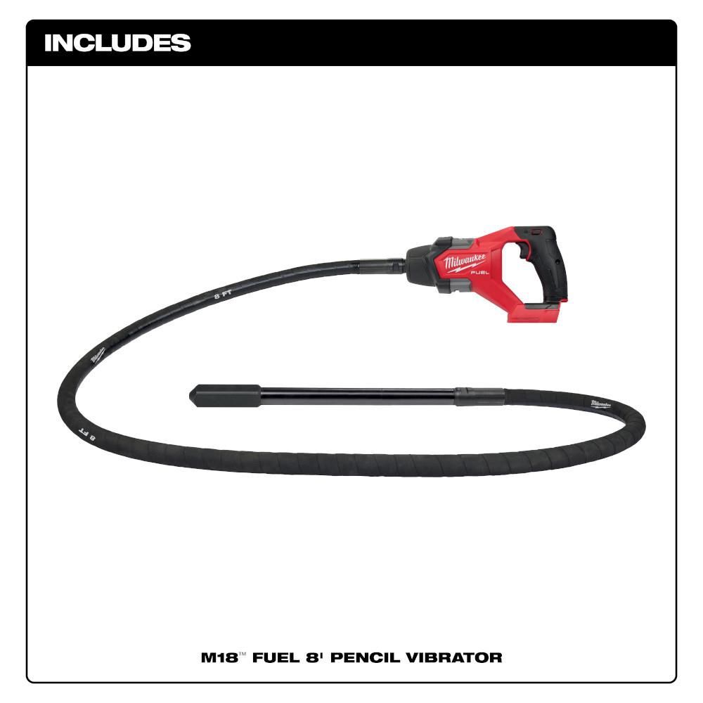 Milwaukee M18 FUEL 8' Concrete Pencil Vibrator (Bare Tool), large image number 2