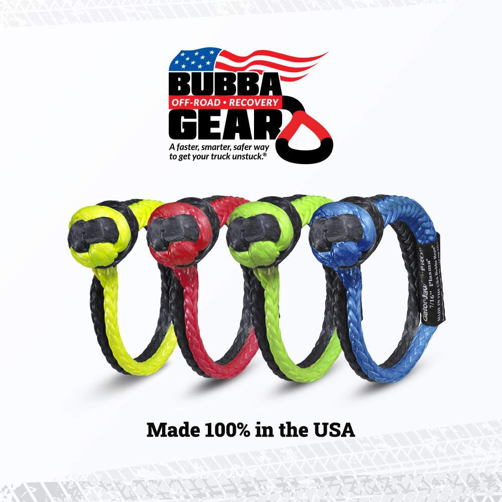 Bubba Rope 7/16 Inch Gator-Jaw PRO Synthetic Soft Shackle, Patriot, large image number 6