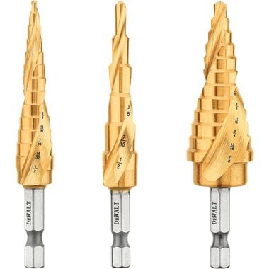 DEWALT 3-Pc. Impact Ready Step Drill Bit Set