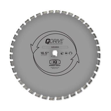 iQ Power Tools 16.5 in Q Drive Arrayed Segmented Hard Brick Blade with Silent Core