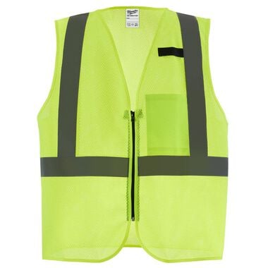 Milwaukee Class 2 High Visibility Yellow Mesh One Pocket Safety Vest - S/M