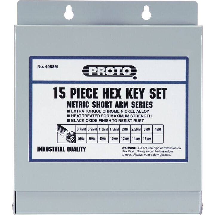 Proto 15 Piece Hex Key Set Metric, large image number 2