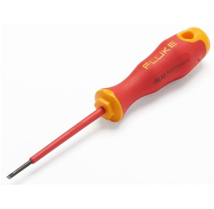 Fluke 3/32 Inch x 3 Inch Blade Slotted Insulated Screwdriver