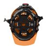 Milwaukee Orange Front Brim Vented Helmet with BOLT Class C, small