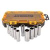 DEWALT 10 piece 1/2 In. Drive Deep Socket Set, small image number 1