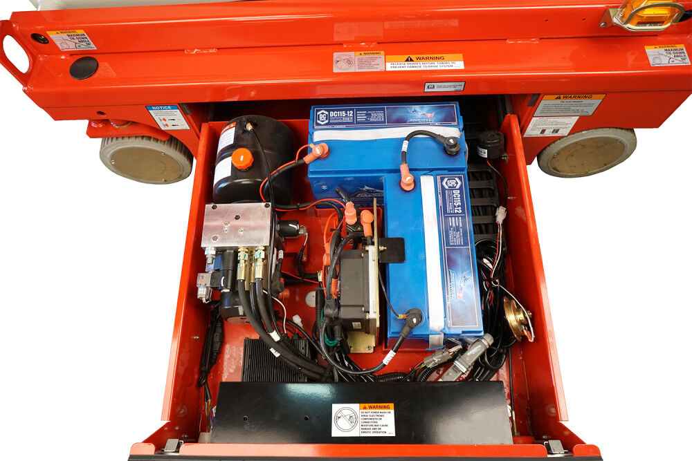 mec 19 Ft. Micro Electric Scissor Lift with Leak Containment System