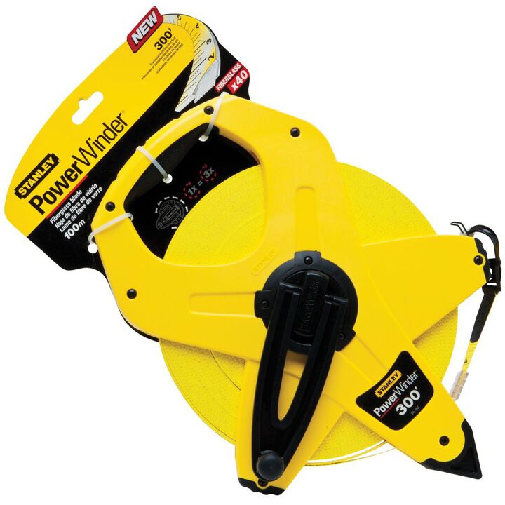 Stanley 300 Ft. PowerWinder Open Tape with a Fiberglass Blade, large image number 2