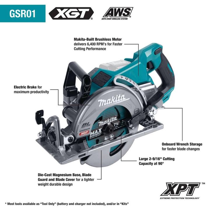 Makita 40V max XGT Brushless Cordless 5-Piece Combo Kit (4.0Ah), large image number 12