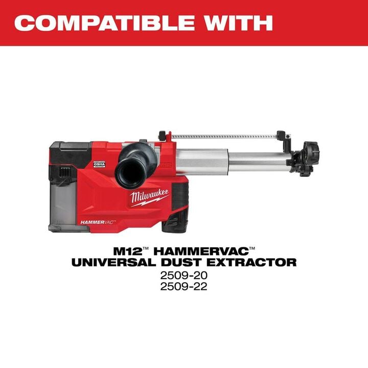 Milwaukee M12 HAMMERVAC Universal Dust Extractor Dust Box, large image number 2
