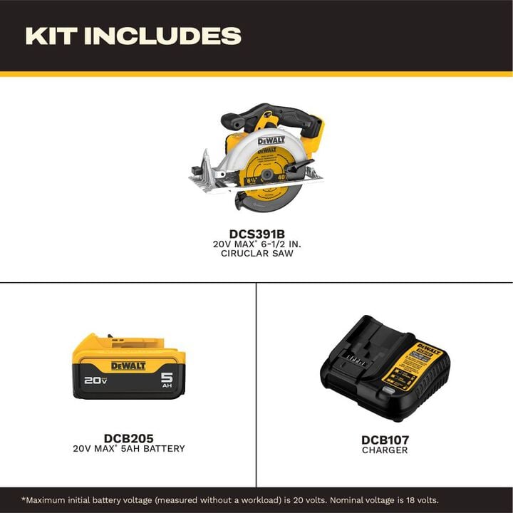 DEWALT 20V MAX Lithium Ion Circular Saw Kit, large image number 3