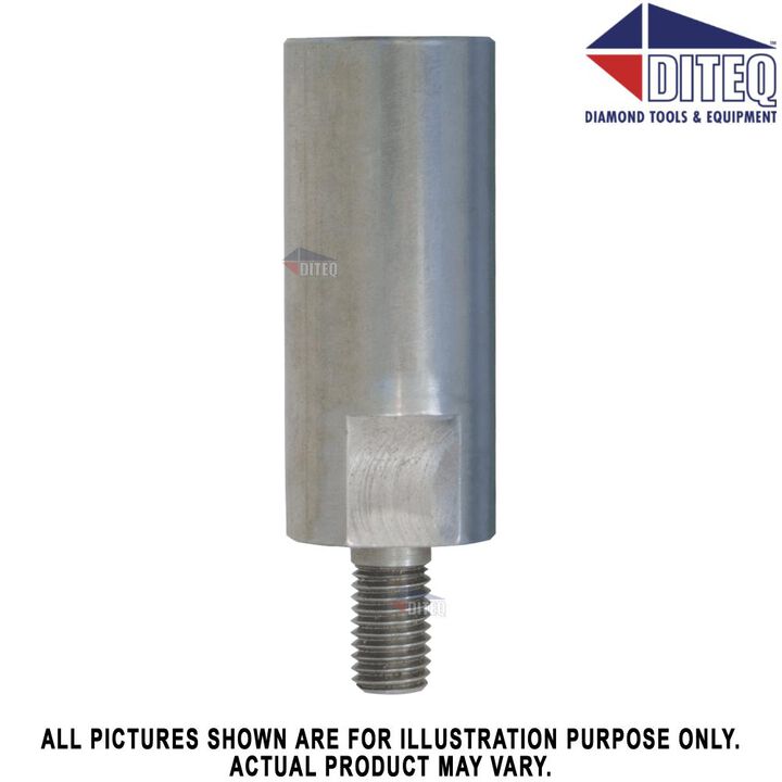 Diteq Core Bit Adapter, 1-1/4in-7 Female Thread to 5/8-11 Male Thread