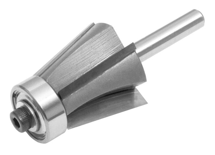 Reed Mfg Bevel Boss Carbide Router Bit with 1/4 Inch Shaft 12 Degree Bevel RBIT2 (44648)