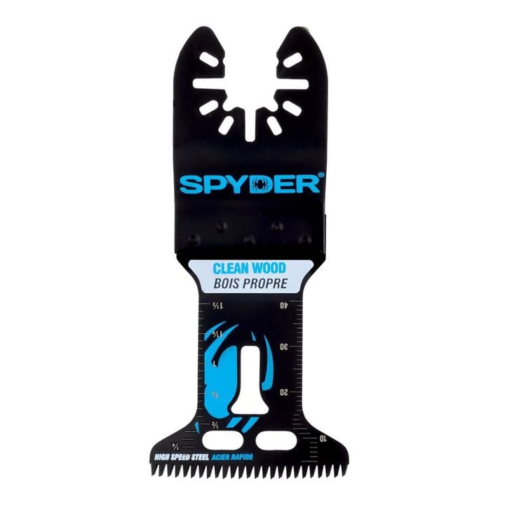 Spyder Oscillating Tool Blade, 1.75 Inch Width x 2 Inch HSS Wood Cutting Blade