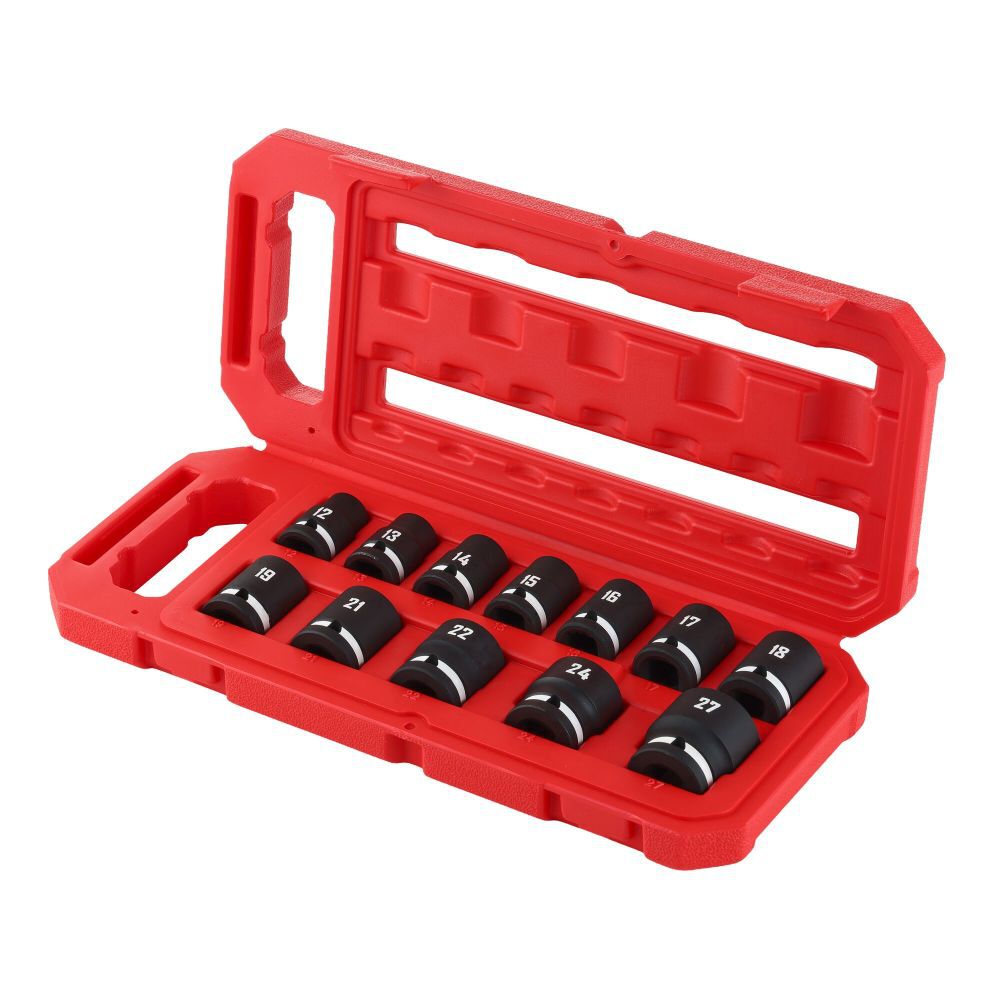 CRAFTSMAN 1/2 Inch Metric Shallow Impact Socket Set 12 Pieces, large image number 3