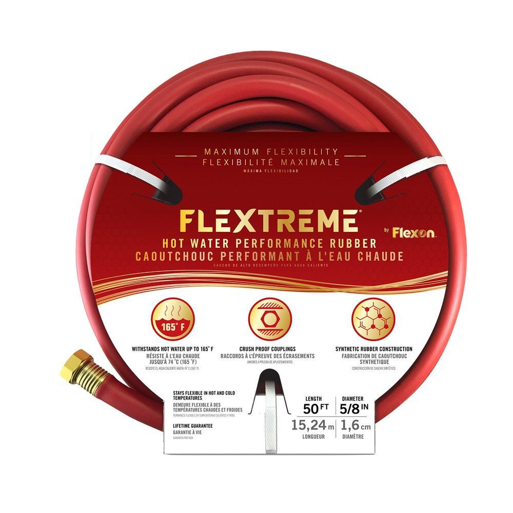 Flexon Flextreme Performance 3/4 Inch x 50 Ft Red Hot Water Hose, large image number 3