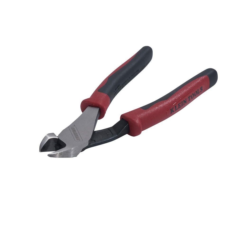 Klein Tools 8'' Journeyman High-Leverage Angled Head Diagonal-Cutting Pliers, large image number 7