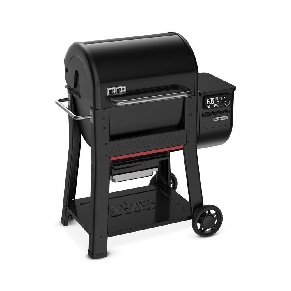 Weber Searwood 600 648 Sq.-Inch Cooking Area 120V Wood Fired Pellet, Black, large image number 3