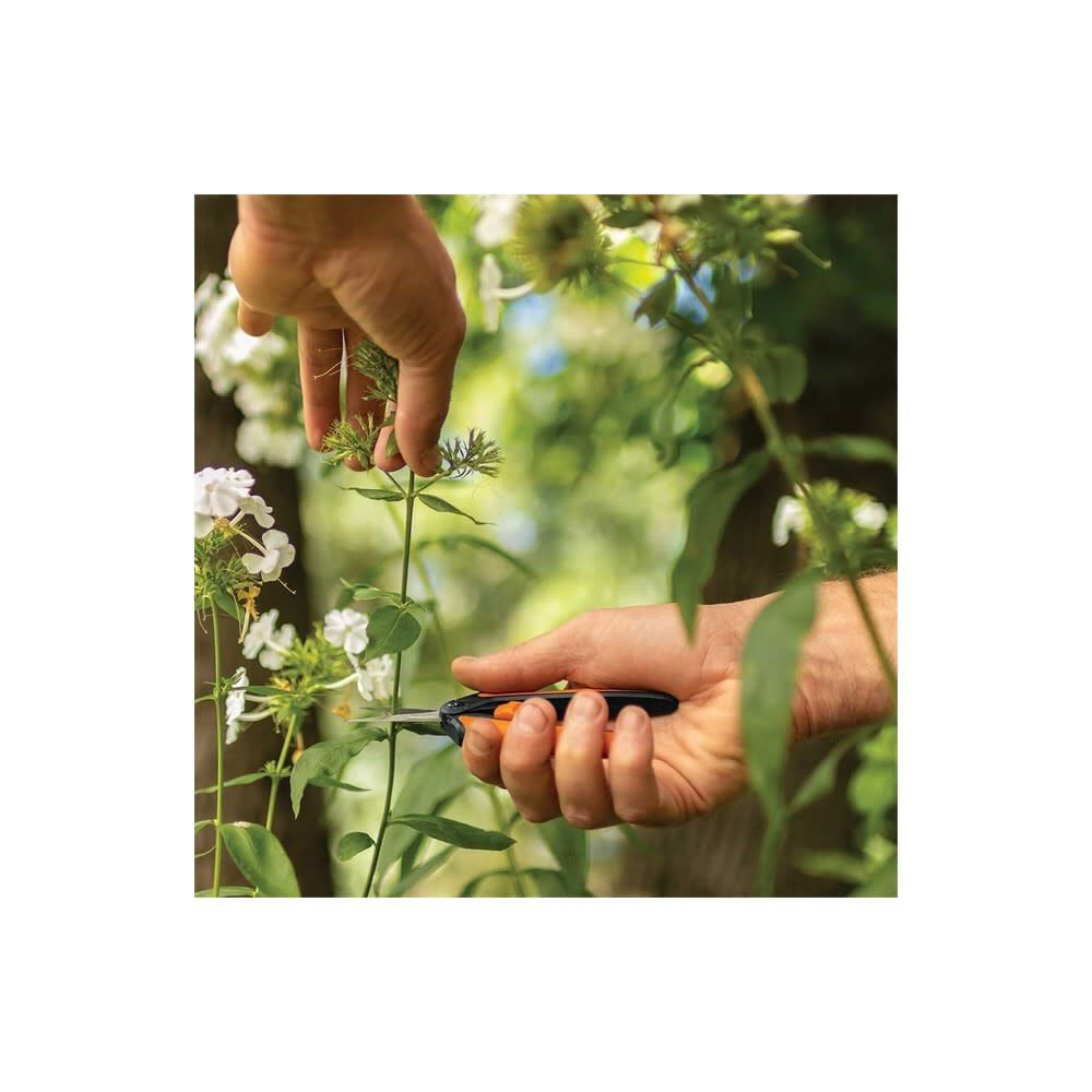 Fiskars Micro-Tip 6 Inch Stainless Steel Pruning Snip with Softgrip Handle, large image number 6