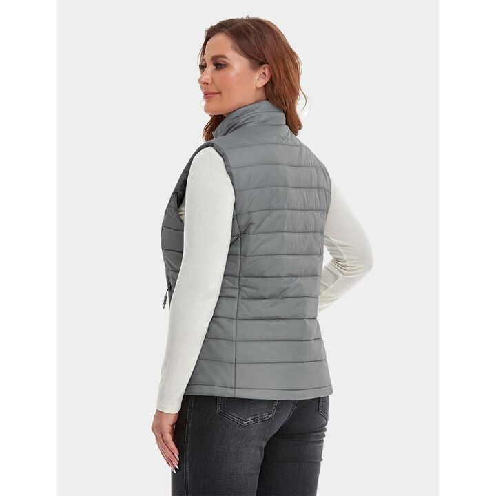 ORORO Womens Gray Classic Heated Vest Kit XS, large image number 5