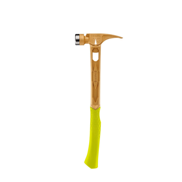 Stiletto TIBONE 15oz Limited Edition Gold Titanium Framing Hammer, swatch