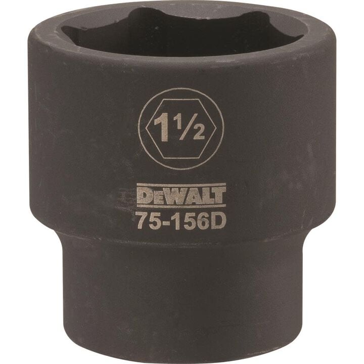 DEWALT 3/4 Drive X 1-1/2 6PT Standard Impact Socket, large image number 0