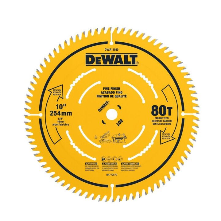 DEWALT Circular Saw Blade 10in 80T