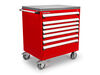 Tekton 7-Drawer Tool Cabinet, Stainless Steel Top, Red (36 x 27 x 41-1/2 Inch), small image number 2