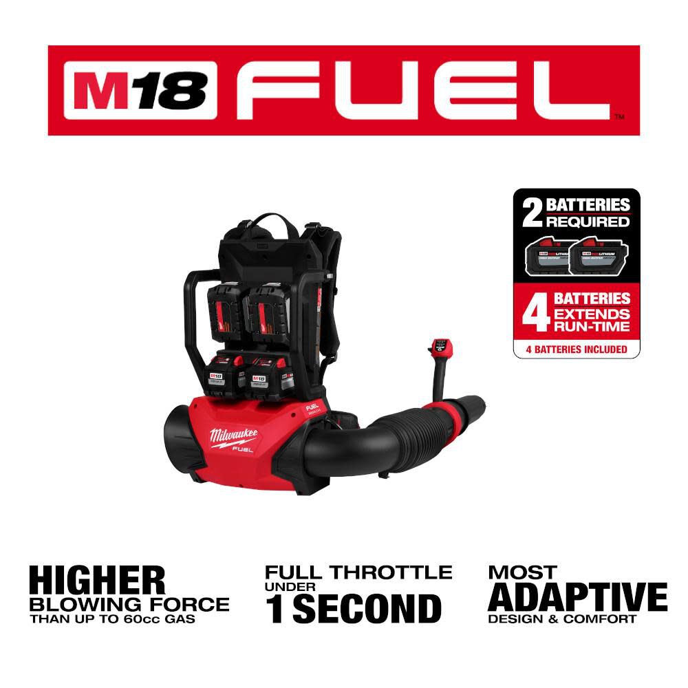 Milwaukee backpack leaf blower online