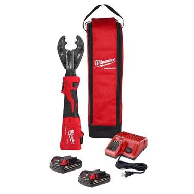 Milwaukee M18 FORCE LOGIC 6T Linear Utility Crimper Kit with BG-D3 Jaw