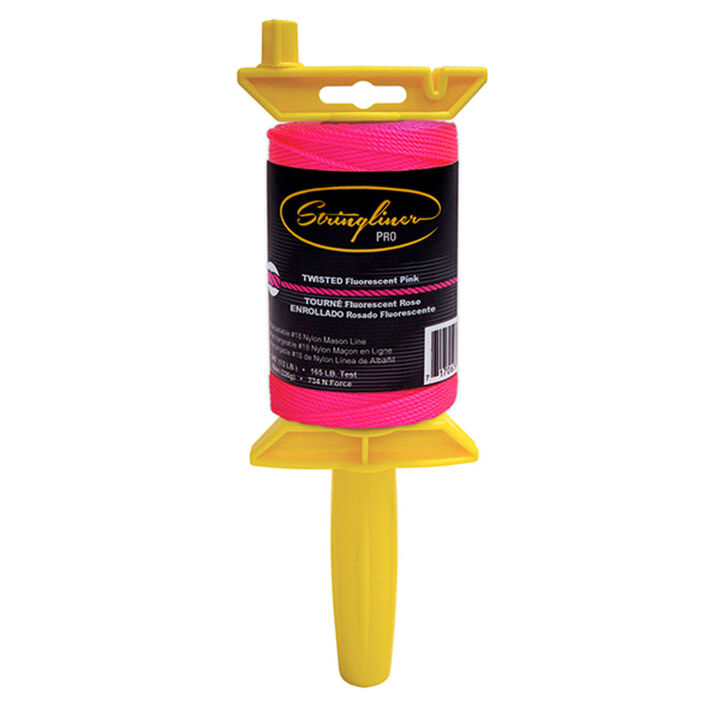 Stringliner Pro Twisted 540 ft Line Reel Fluorescent Pink
