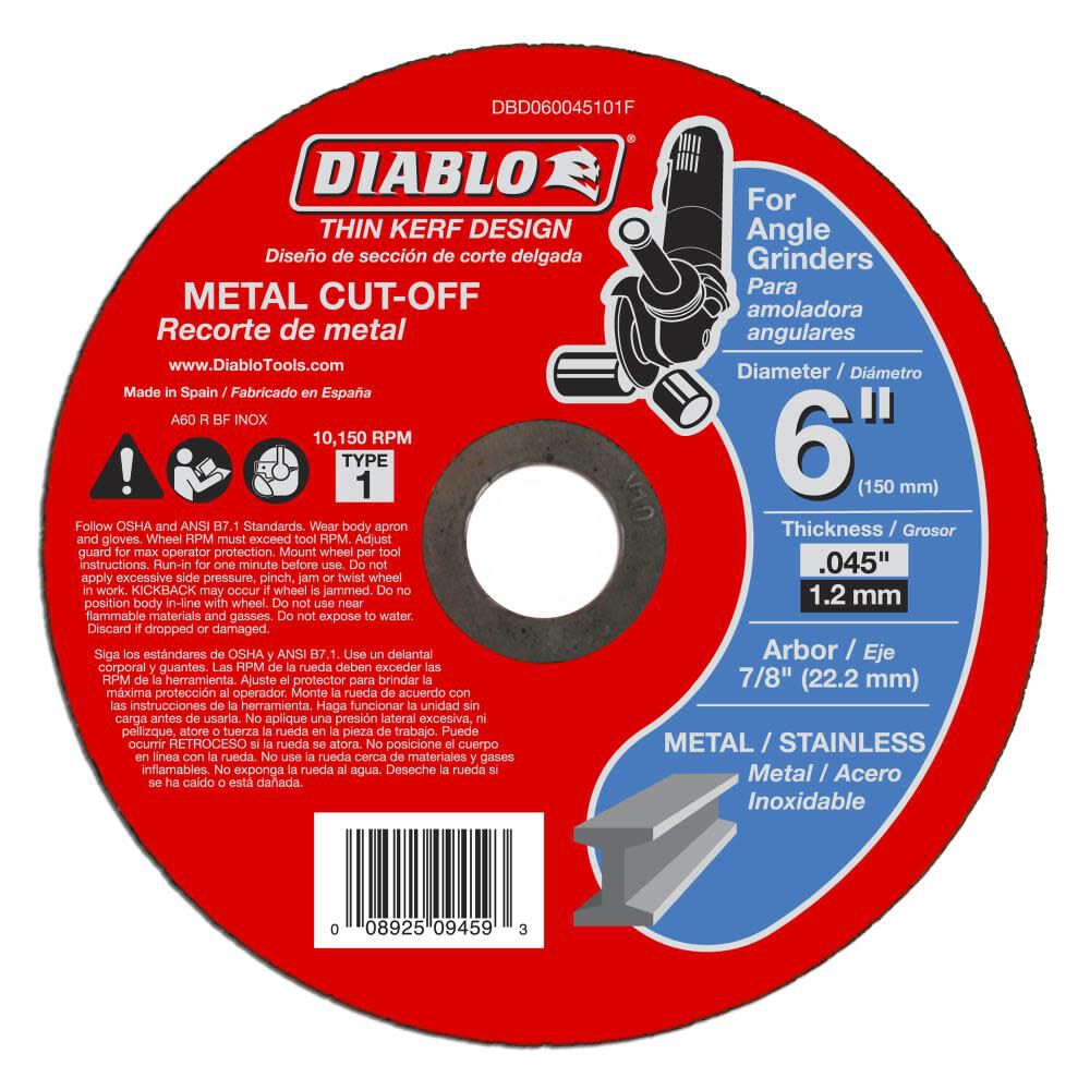 Diablo 14 metal sales cutting blade