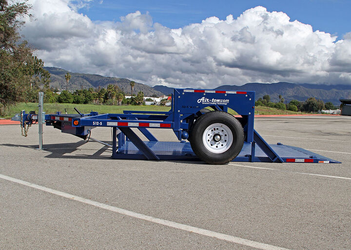 Air-Tow Trailers 12 Ft. Drop Deck Flatbed Trailer 75 Inch Deck Width - 5500# Capacity, large image number 3