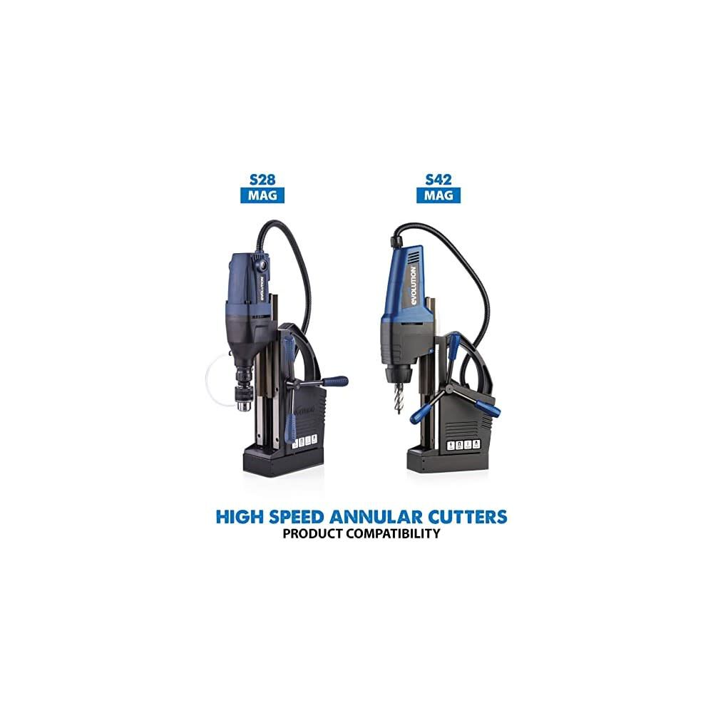 Evolution Power Tools 1in Depth Annular HSS Mag Drill Cutter Set 6pc A