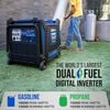 Duromax 16000-Watt Dual Fuel Hybrid Inverter Generator, small image number 3