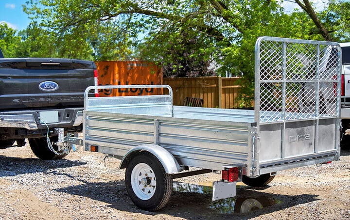 DK2 Utility Trailer Kit 5'x7' Drive Up Gate Galvanized, large image number 4