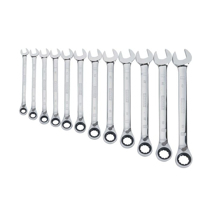 DEWALT 12 Piece Reversible Ratcheting Wrench Set - SAE