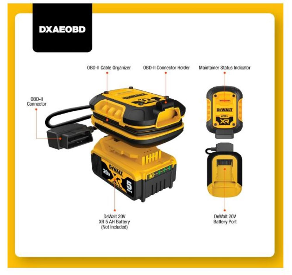 DEWALT 1 Amp Battery Charger & Battery Maintainer For Use With 20V Lithium Battery Pack, large image number 3