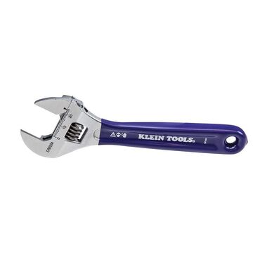 Klein Tools Slim-Jaw Adjustable Wrench 6in, large image number 3