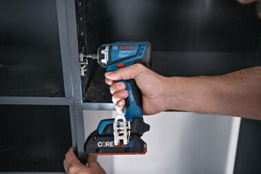 Bosch 18V Drill/Driver with 5-In-1 Flexiclick System and 2pk CORE18V 4 Ah Advanced Power Battery, large image number 7