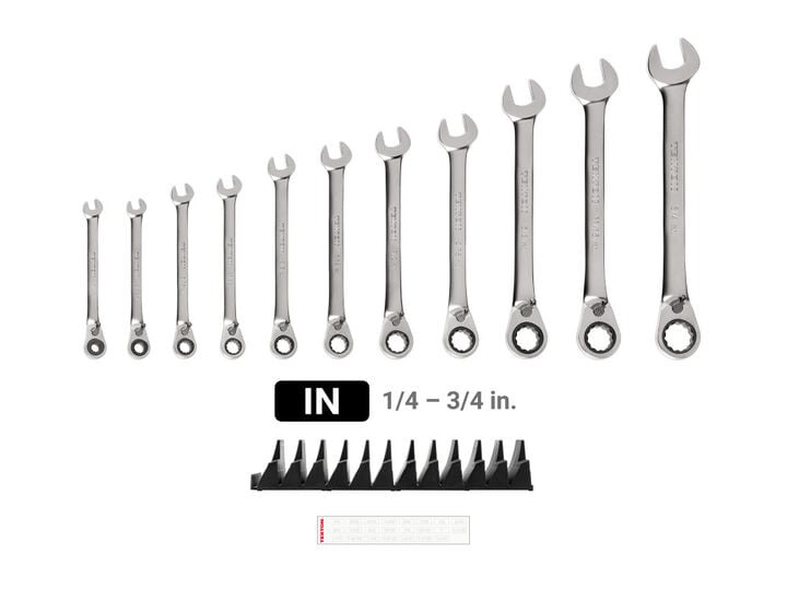 Tekton Ratcheting Combination Wrench Set, Organizers, (1/4-3/4 Inch), large image number 1