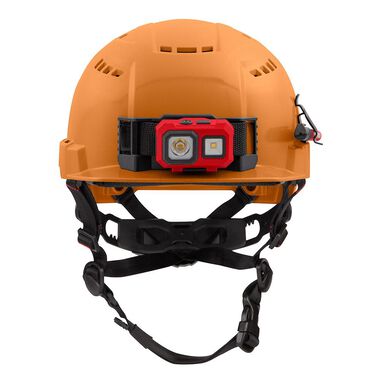 Milwaukee Orange Front Brim Vented Helmet with BOLT Class C, large image number 7