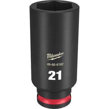 Milwaukee SHOCKWAVE Impact Duty Socket 3/8in Drive 21MM Deep 6 Point